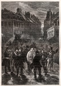 Angrep mot Louis-Philippe I - Le conspiracy de la rue des Prouvaires - 1. februar av Unknown artist