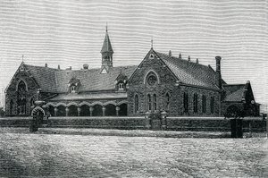 Australia: An Adelaide Public School, ca. 1885 (gravering) av Unknown artist