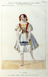 Den østerrikske danseren Fanny Elssler (1810-1884) i balletten "La gipsy"" 1839 1800-tallstrykk av Unknown artist