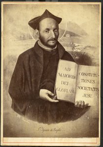Azpeitia: Malt portrett av Saint Ignatius av Loyola, grunnlegger av Society of Jesus and the Jesuites av Unknown artist