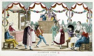 Ball: Sommerbastringue, n.d., slutten av 1700-tallet av Unknown artist