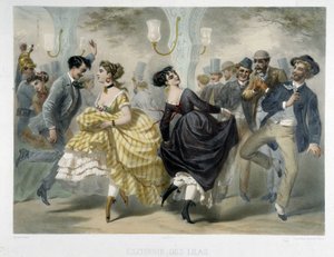 Ball på Closerie des Lilas, rundt 1860 av Unknown artist