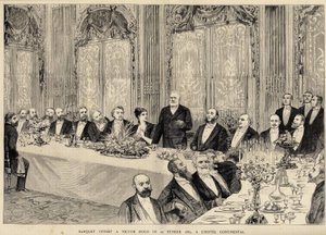 Bankett tilbys Victor Hugo 25. februar av Unknown artist