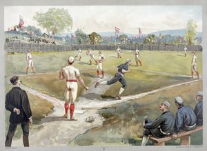 Baseballkamp av Unknown artist