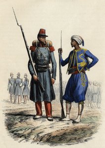 Bataljon av Fremmedlegionen, dannet og sendt til Algerie i 1831; Bataljon av urfolk Tirailleurs, dannet og sendt til Algerie i 1841, I "" L