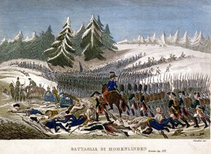 Slaget ved Hohenlinden 3. desember av Unknown artist