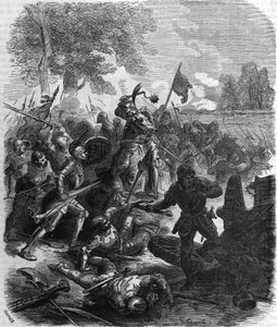 Slaget ved Saint-Aubin-du-Cormier, 27. juli av Unknown artist