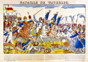 Slaget ved Waterloo (1815). av Unknown artist