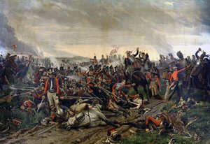Slaget ved Waterloo 18. juni av Unknown artist