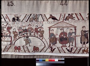 Bayeux-teppe, kjent som Broderi av Dronning Mathilde av Unknown artist