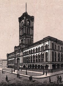 Berlin, Germany: view of the Town Hall. in “” The world illustrates 168 views”” Undated (end 19th century) av Unknown artist
