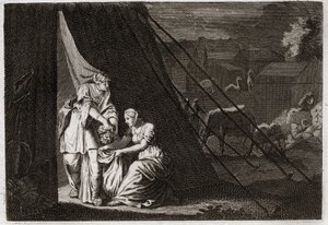 Bible of Royaumont, Old Testament: Death of Holoferne. Judith cuts Holoferne
