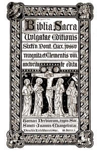 Den hellige bibel, Tournai 1881 - Den hellige bibel Maks. Etter ordre fra den reviderte utgaven av Clement VIII redigerte du av Unknown artist