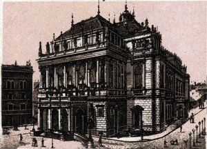 Budapest, Hungary: view of the magyar kiralyi operahaz (opera). in “” The world illustrates 168 views”” Undated (late 19th century) av Unknown artist
