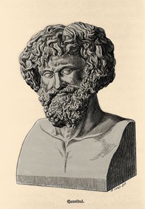 Byste av Hannibal eller Hannibal Barca (247 f.Kr. - 183 f.Kr.), karthaginsk general og statsmann. av Unknown artist