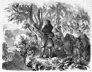 Camisards i Cevennes. 1800-talls gravering. av Unknown artist