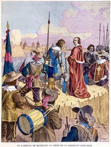 Kardinal Richelieu ved beleiringen av La Rochelle (1627 - 1628) av Unknown artist