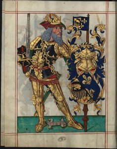 Charlemagne (742-814) - Charles the Great (Fra Book of Ameiro-Mor) av Anonymous av Unknown artist
