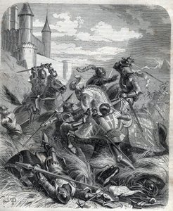 Charles III, kjent som Karl av Duras (Durazzo) konge av Napoli, gikk inn i Napoli, med hjelp fra folket, 16. juli av Unknown artist