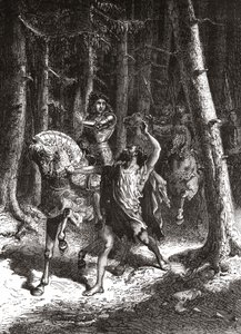 Charles VI (in his madness) in the forest of Le Mans - in “” L