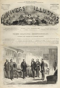 Chateau de Saint-Cloud Napoleon III mottar Juan Prim (spansk general og statsmann) (Juan Prim av Unknown artist