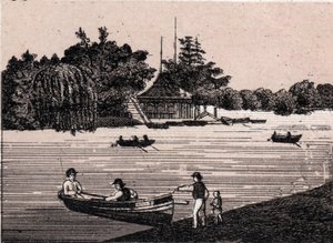 Chicago, USA: utsikt over Central Park. i "" Verden illustrerer 168 visninger"" Udatert (slutten av 1800-tallet) av Unknown artist