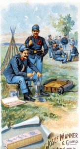 Sjokoladeannonse “” Josef Manner & Gomp, Wien””. av Unknown artist