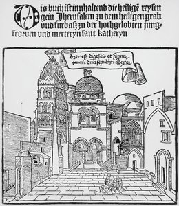 Den hellige gravs kirke i Jerusalem av Unknown artist