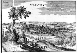 Bykart over Verona 16. av Unknown artist