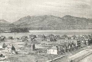 City of Vancouver, gravering, Canada av Unknown artist