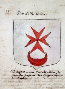 Våpenskjold til hertugen av Pannonia - sd 1800-tallet av Unknown artist