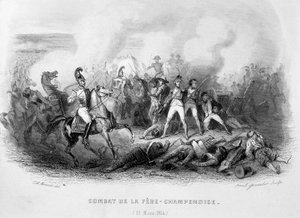 Kampf von La Fère-Champenoise (25. März) von Unknown artist