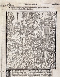 Byggeplass. Frankrike 1400-tallet av Unknown artist