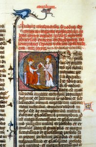 Council of Chalcedony, 451 - Miniatyr av middelalderen (ref. 365, 428r). Toulouse bibliotek (tlf: 05 62 27 66 66) av Unknown artist
