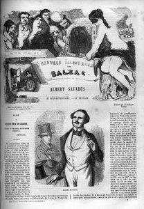 Omslag til romanen "" Albert Savarus "" av Unknown artist