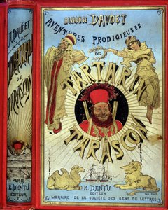 Cover av Daudets "" Prodigious Adventures of Tartarin de Tarascon". av Unknown artist