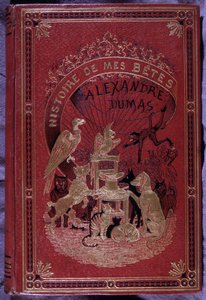 Omslag til boken "History of my beasts"" av Alexandre Dumas far. av Unknown artist