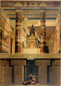 Omslag til første partitur av "" Aida"" av Giuseppe Verdi.Ricordi Edition. av Unknown artist