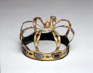 Krone av gull og edelstener av kongen av Italia av Napoleon Bonaparte (1769 - 1821). Risorgimento-museet. Milan av Unknown artist