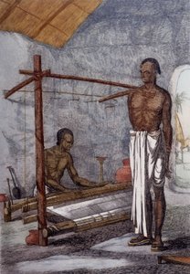 Kultur, sivilisasjon og indisk samfunn: veveren i India. av Unknown artist
