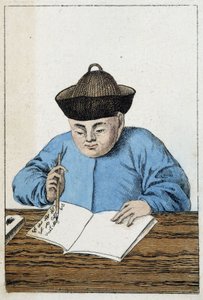 Kinesernes daglige liv: en kinesisk forfatter. sd. 1800-tallet av Unknown artist