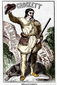 David Crockett (1786-1836), amerikansk pioner - Almanakk av Unknown artist