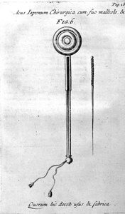 De Acupunctura av W.Ten Rhijn. London 1683. Første vestlige tekst som omhandler akupunktur. av Unknown artist
