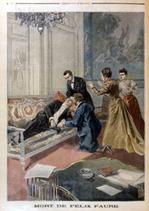 Félix Faures død i salongene til Elysée - i "" Le Petite Journal"" av 26.02.1899 av Unknown artist