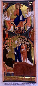 Død av Guillaume des Barrés, grev av Rochefort, Grand Seneschal av Philippe Auguste, i 1232 eller 1233. av Unknown artist