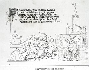 Ødeleggelse av Béziers av Unknown artist