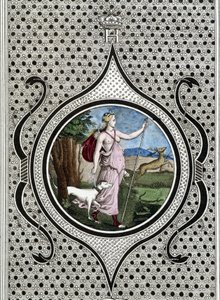 Diane (Artemis) jegerinne. 1800-talls gravering av Unknown artist