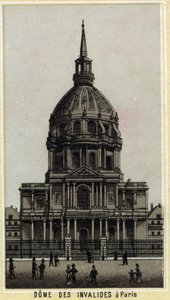 Dome des Invalides i Paris. Kromolitografi fra slutten av 1800-tallet. av Unknown artist