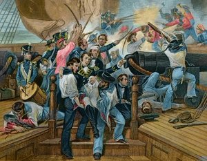Don't Give Up the Ship - Anglo-Amerikansk krig, USA av Unknown artist