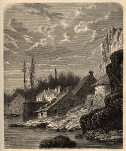 Douarnenez - Finistere - Bretagne - gravering i "" PATRIE" - BESKRIVELSE PECTURESSE DE LA FRANCE EN 6 BIND AV LUCIEN HUARD - slutten av 1800-tallet av Unknown artist